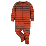 Gerber Baby Boy's 4 Pack Sleep 'N Play Footie, Transportation Zone, 6-9 Months