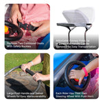 Step2 Side-by-Side Push Around SUV, Kids Push Car, 2 Seats, Stroller Substitute, Includes Seat Belts & Horns, Made of Durable Plastic, Max Weight 100 lbs., For Toddlers 1.5-5 Years Old, Blue