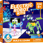 Klever Kits Electric Robot Kits packaging with robots and building blocks on a blue background