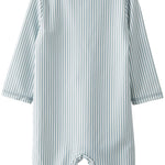 Little Planet by Carter's Neutral 1-piece Rashguard, Blue Stripes, 3M