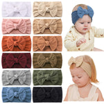 jollybows 18pcs Baby Nylon Headbands Hair Bow Elastics Hairbands Hair Accessories for Baby Girls Newborn Infant Toddlers Kid