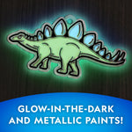 National Geographic Kids Stained Glass Kit - Glow in The Dark Dinosaur Toys, Kids Arts and Crafts Set, Window Sun Catchers, Kid Crafts Ages 4-8, Window Art Craft Kit, Suncatcher