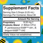 MARYRUTH'S Organics Baby Probiotic Drops | Liquid Precision Probiotics for Digestive Health | Colic Calm | Occasional Colic Baby Relief | USDA Organic | Vegan | Baby Essentials| 30 Servings