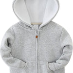 Baby Girls Boys Warm Adorable Hooded Zip Coat for Fall Spring Outerwear 3-24M Kids Jacket