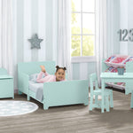 Delta Children MySize Wood Toddler Bed - Greenguard Gold Certified, Mint