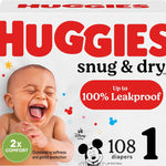 Huggies Size 3 Diapers, Snug & Dry Baby Diapers, Size 3 (16-28 lbs), 34 Count, Packaging May Vary