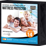 Utopia Bedding Waterproof Mattress Protector Queen Size, Premium Terry Mattress Cover 200 GSM, Breathable, Fitted Style with Stretchable Pockets (White)