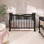 Dream On Me Violet 7 in 1 Convertible Life Style Crib in Black, Greenguard Gold Certified 58x29x39 Inch (Pack of 1)