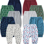 Hakochia Soft and Comfy 100% Cotton Baby Pants for Baby Boys and Girls with Ample Diaper Room 0-12 Months