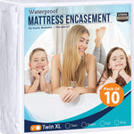 Utopia Bedding Zippered Mattress Encasement Queen, 100% Waterproof Bed Bug and Dust Mite Proof Mattress Protector, Absorbent Six-Sided Mattress Cover