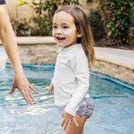 green sprouts Baby Toddler Eco Ruffle Snap Swim Diaper - Lavender Octopus - 3T