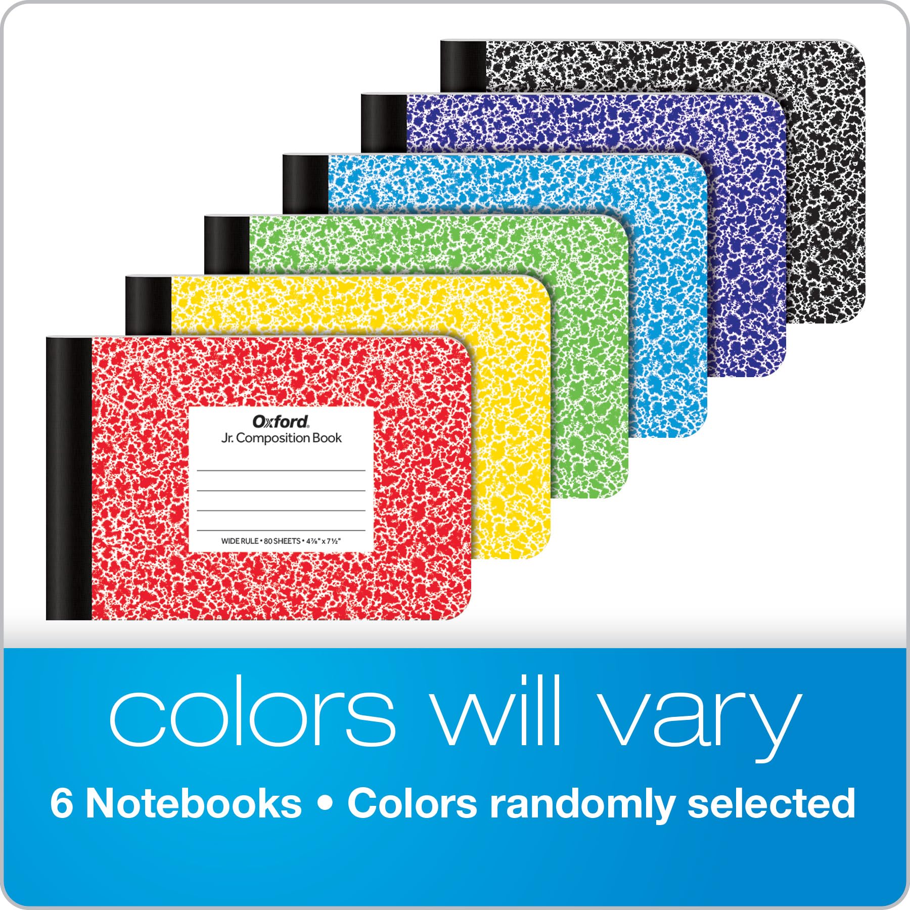 Oxford Composition Mini Notebooks, 6 Pack, Cover Colors - School ...