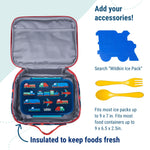 Wildkin Kids Insulated Lunch Box, Keeps Food Hot or Cold, BPA-Free with Mesh Pockets & Easy-Clean Lining – Ideal for School, Travel & Daycare – Transportation