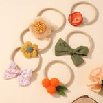 doboi 18PCS Baby Girl Headbands with Bows Baby Flower Hair Bows Nylon Hairbands Handmade Hair Accessories for Newborn Infant Toddlers Little Girls and Kids