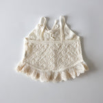 HOOLCHEAN Baby Girls Summer Thin Knit Wide Camisole Shirt Toddler Swing Top (White, 73: 6-12 Months)