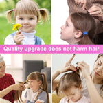 TVINLIK 350 PCS Multicolor Cotton Hair Ties, Small Baby Hair Ties for Kids and Girls, No Crease Finger Hair Ties, Hair Elastics Ponytail Holders