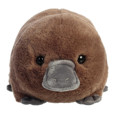 Aurora® Adorable Spudsters™ Pongo Platypus Stuffed Animal - Round Shape Makes for Comforting Cuddles - Perfect for Kids All Ages and Animal Loving Adults - Brown 10.5 Inches