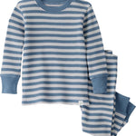 little planet by carter's Boy 2-piece Pajamas made with Organic Cotton, Blue Stripe, 3T