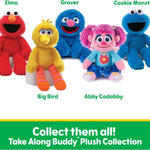 GUND Sesame Street Official Elmo Take Along Buddy Plush, Premium Plush Toy for Ages 1 & Up, Red, 13”