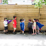 Superhero Capes Set and Wristbands Kids Costumes Halloween Christmas Cosplay Dress Up for Boys Girls