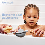 Jool Baby 12-Piece Bath Toy Gift Set – Bath Squirts, Rubber Ducks, Wind-up Swimming Whale – Bath Toy Storage Organizer Included