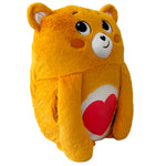 Happy Nappers: Care Bears 26" Pillow Pocket Pal - Tenderheart Bear - Plush Character Pillow Case, Animal Cover w/Weighted Paws, Huggable Companion, Kids