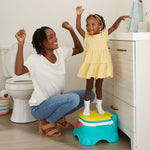 Sesame Street Elmo Hooray 3-in-1 Potty Training Toilet Seat and Step Stool, Easy to Clean Design with Flush Handle and Sounds, Portable and Great for Travel, Perfect for Toddler Boys and Girls 1-3