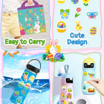 Benresive Reusable Sticker Books for Kids 2-4, Sticker Books for Toddlers 1-3 2-4, Toddler Travel Toys Activities Crafts Gifts - Easter