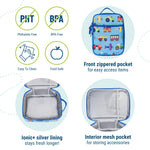 Wildkin ECO rPET Insulated Lunch Bag – Keeps Food Hot or Cold, Easy-Clean Lining, Zippered Pockets & BPA-Free – Boys & Girls, Ideal for School, Travel & Daycare – Trains, Planes & Trucks