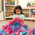 Melissa & Doug Created by Me! Flower Fleece Quilt No-Sew Craft Kit (48 squares, 4 feet x 5 feet)