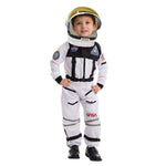 Spooktacular Creations White Astronaut Costume with Helmet, Space Suit for Toddler with Movable Visor, Kids Astronaut Halloween Costume for Cosplay, Party Favor Supplies (Small, 5-7 yrs)