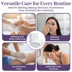 Disposable Dry Wipes, 200 Pack – Ultra Soft Non-Moistened Cleansing Cloths for Adults, Incontinence, Baby Care, Makeup Removal – 9.5" x 13.5" - Hospital Grade, Durable – by ProHeal