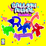Raymond Geddes Balloon Eraser Animals Tub of 24, (71633)