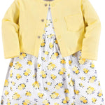 Luvable Friends baby-girls Dress and Cardigan