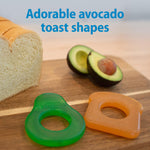 Dr. Brown's AquaCool Water-Filled Teether, Cooling Baby Teether Toy for Sore Gums, Avocado Toast Shapes, BPA-Free, 3m+, 2-Pack
