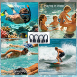 Set of 4 Waterproof Swimming Nose Clips for Adults Kids Age 8+ Nose Plugs for Diving Swimming and Other Water Sports (Black)