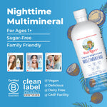 MaryRuth's Liquid Nighttime Multimineral | No Melatonin | Bedtime Routine | Magnesium Citrate | Calcium | Zinc | Vitamin D3| Available in 4 Flavor - Vegan | Sugar Free | Gluten Free | 15.22 Oz
