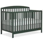 Dream On Me Odelle 5-in-1 Convertible Full-Size Baby Crib in Forest Green, GreenGuard Gold & BSA Converts to Toddler, Day & Full-Size Bed, Sustainable Pinewood, 3 Mattress Heights