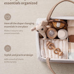 Blissful Diary Baby Diaper Caddy Organizer, Cotton Rope Diaper Caddy Basket, Large Storage Basket for Newborn Boys and Girls, Gift for Baby Shower List, Newborn Essentials, Earthy Rainbow