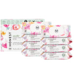 The Honest Company Clean Conscious Multi-Use Wipes, Unscented Hypoallergenic Baby Wipes for Sensitive Skin, 99% Water Plant-Based Compostable Wipes, Pattern Play, 720 Count