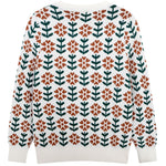 Infant Cardigan 3t 4t Toddler Girl Long Sleeve Floral Button Knit Sweater Cute Fall Winter Off-White Floral Knitwear Cardigans