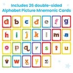 hand2mind Alphabet Picture Mnemonic Cards, ABC Flashcards for Kids, Classroom Alphabet Cards, Early Learning Flash Cards, Letter Recognition, Montessori Alphabet Cards, Toddler Learning Activities