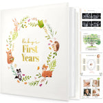 Keepsake Baby Memory Book, Girl, Boy - Beautiful First 5 Year Journal Book, 100 Pages Newborn Milestone Scrapbook, From Pregnancy to Age 5, First Time Mom Gifts for Baby Shower, Gender Neutral (Muse)