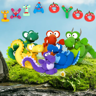 Ixiaoyoo Air Dry Clay, Modelling Clay for Kids, 30 Colors DIY Molding Magic Clay for with Tools, Soft & Non-Sticky, Toys Gifts for Age 3 4 5 6 7 8+ Years Old Boys Girls Kids