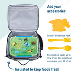 Wildkin Kids ECO rPET Insulated Lunch Box – Keeps Food Hot or Cold, Easy-Clean Lining, Mesh Pockets & BPA-Free – Boys & Girls, Ideal for School, Travel & Daycare – Wild Animals