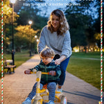 besrey Kids Tricycle with Flash Wheels for Ages 18 Months to 5 Years, Toddler Tricycle with Bell, Kids Tricycle, Gift for 2-5 Year Olds, Gift and Toy for Boys and Girls, Tricycle for Toddlers, Yellow