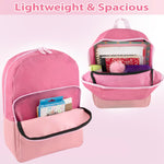 Trail maker 15 Inch Backpack for Girls, Preschool, Elementary & Middle School Students – Spacious Bookbag with Large Front Pocket, Adjustable Straps, Fits up to 13 Inch Laptop (Pink)