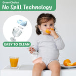 GreenChoice Baby Sippy Cup Wine Glass - Fun No Spill Plastic Goblet for Kids - Perfect Beverage Mug with Lid for Birthday Parties and Celebrations - Ideal for Milk, Juice, and More! (White, 1)