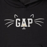 GAP Baby Girls Playtime Favorites Logo Pullover Hoodie Hooded Sweatshirt Moonless Night 3YRS