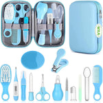 Baby Grooming Kit, Infant Safety Care Set with Hair Brush Comb Nail Clipper Nasal Aspirator,Baby Essentials Kit for Newborn Girls Boys (Pink Baby Grooming kit)